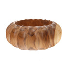 Wooden Scallop Bowl