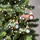 Wooden Tractor Hanging Decoration - Angela Reed - Christmas Decorations