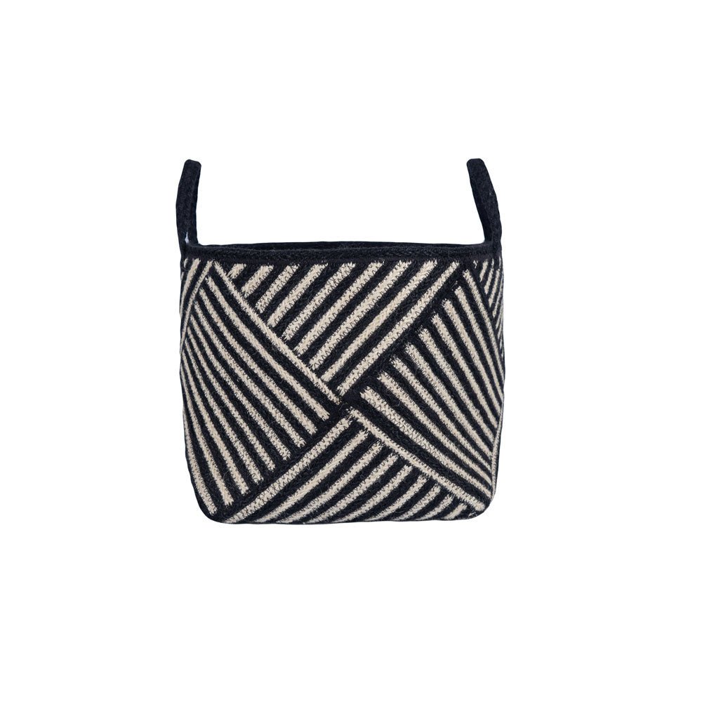 Zebra Basket, Black small,medium,large
