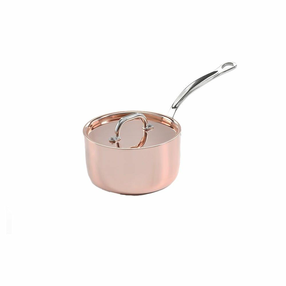 16 cm Copper Induction Saucepan, with Lid