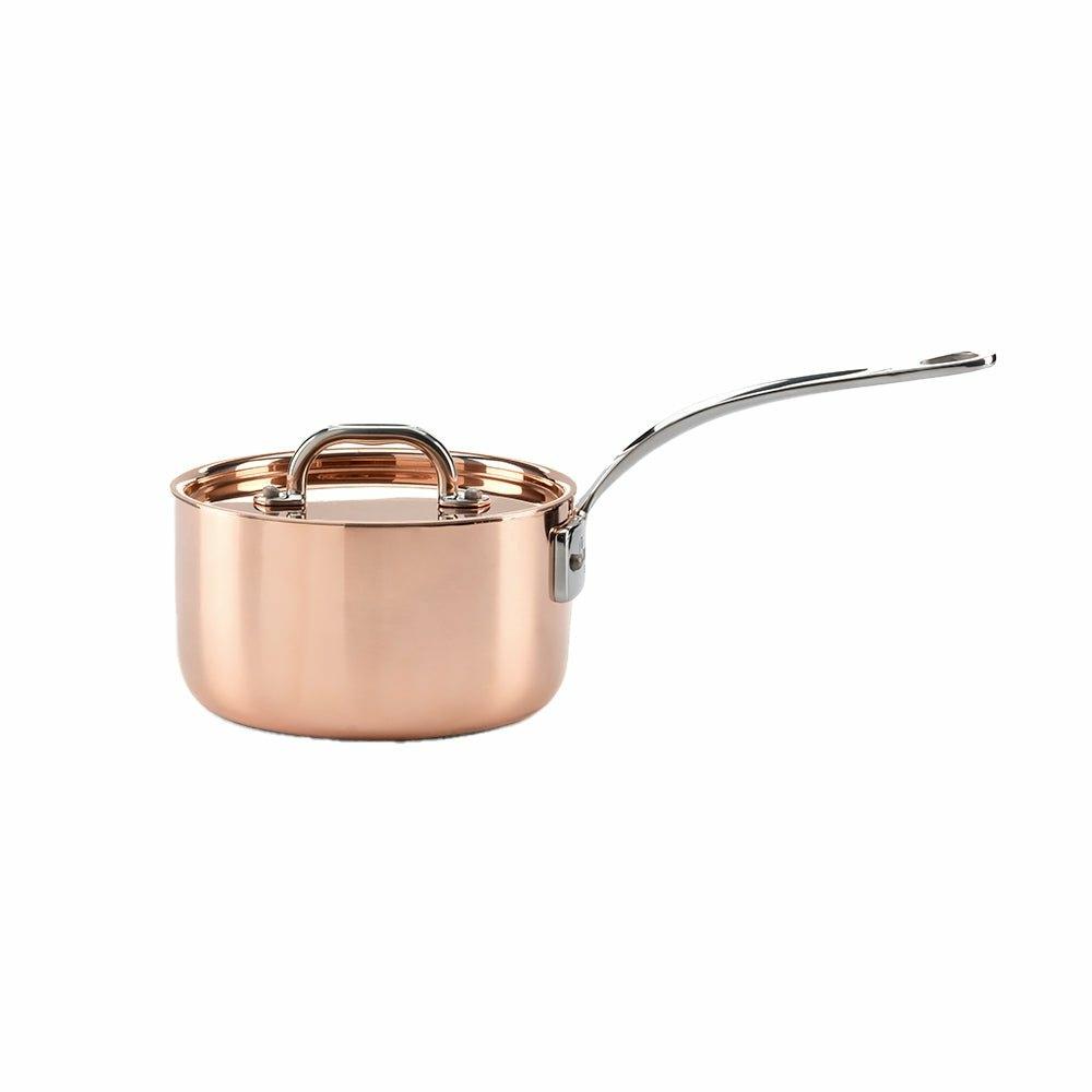 16 cm Copper Induction Saucepan, with Lid
