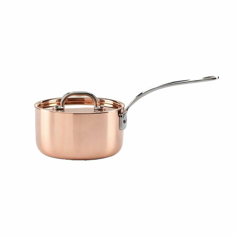 18 cm Copper Induction Saucepan, with Lid