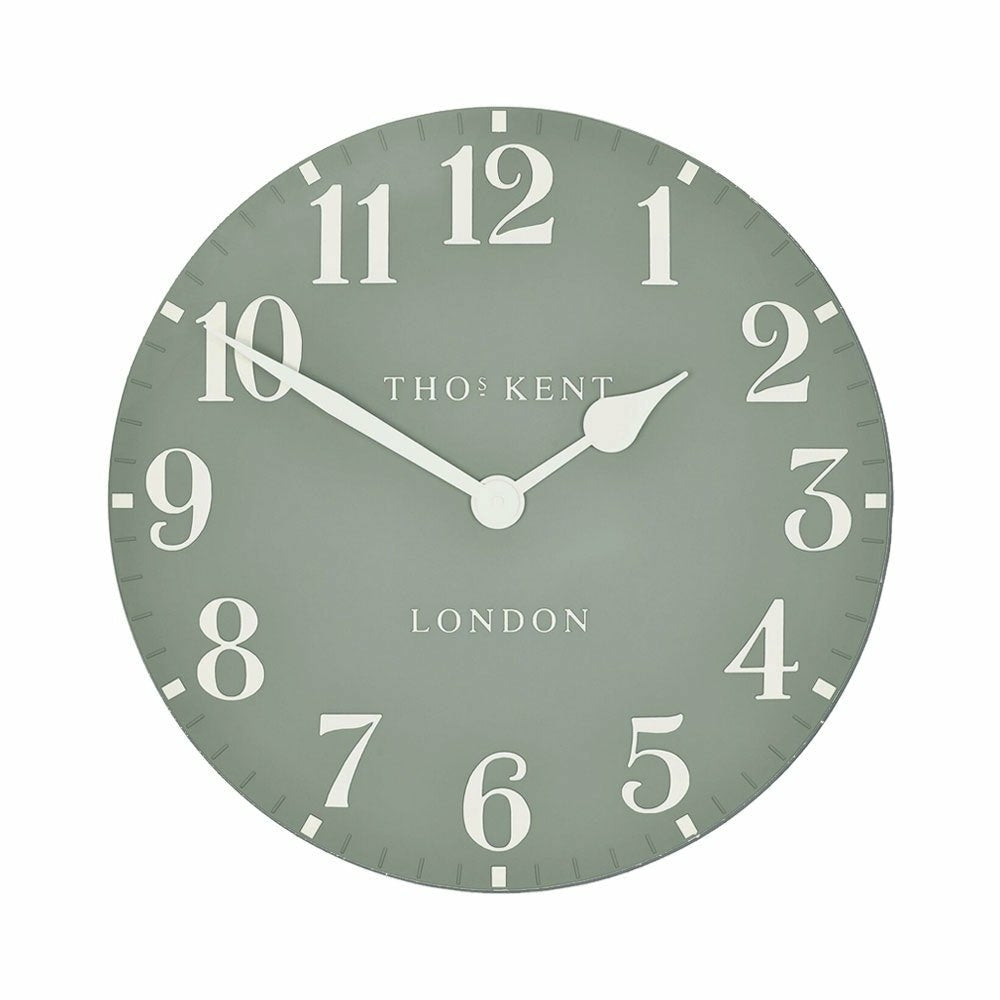 20" Arabic Clock, Seagrass