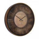 21" Florentine Wall Clock, Leather