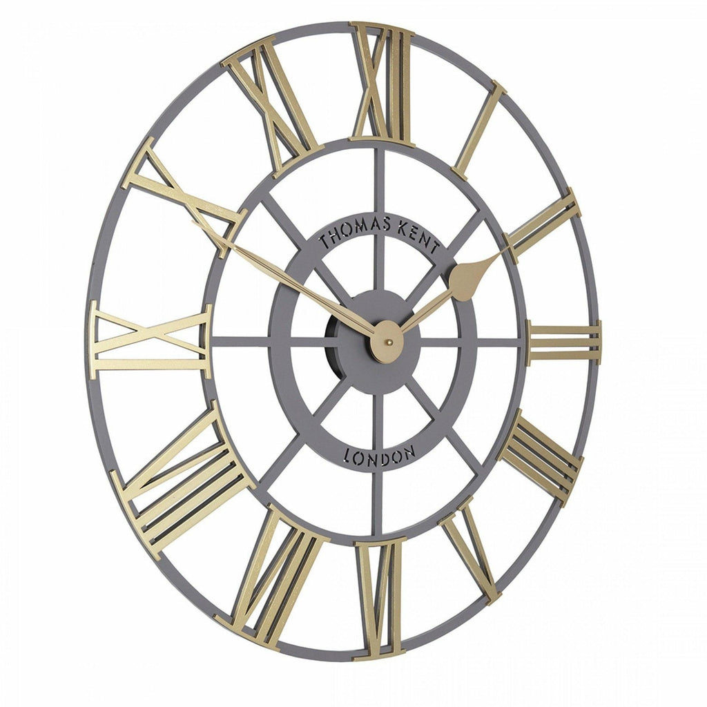 24" Evening Star Skeleton Clock, Brass