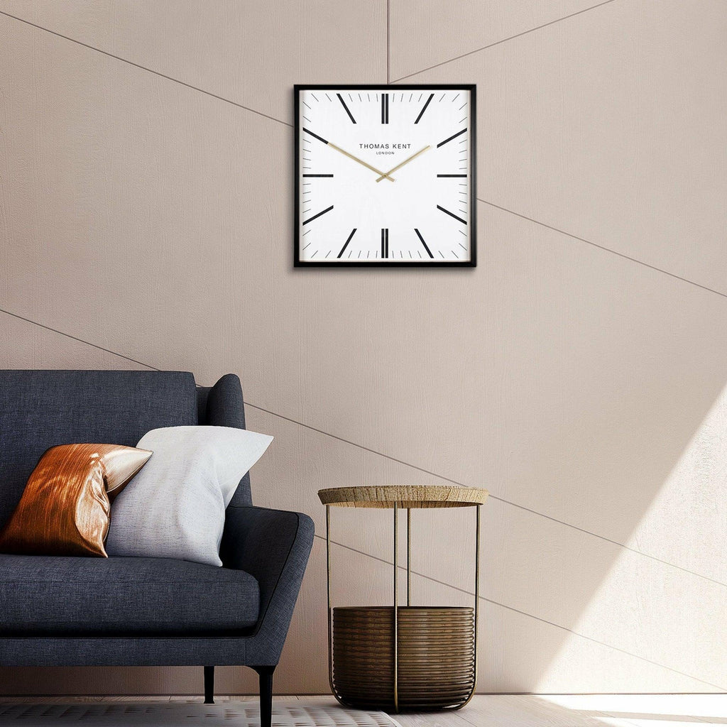 24" Garrick Wall Clock, White