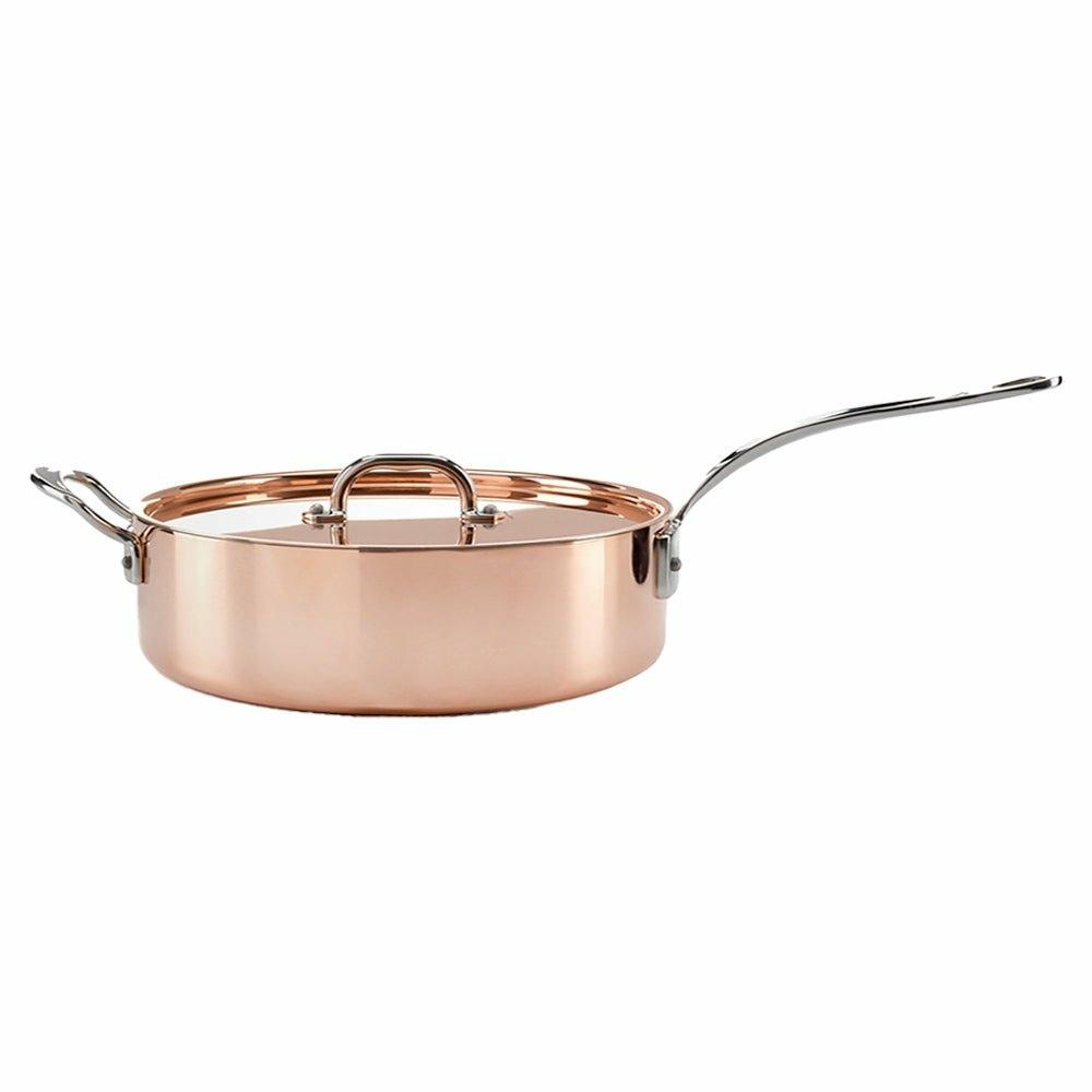 26cm Induction Copper Sauté Pan with Lid