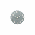 6" Arabic Mantel Clock, Flax Blue