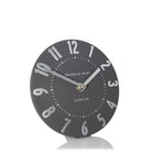 6" Mulberry Mantel Clock, Graphite Silver