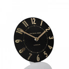 6" Mulberry Mantel Clock, Noir
