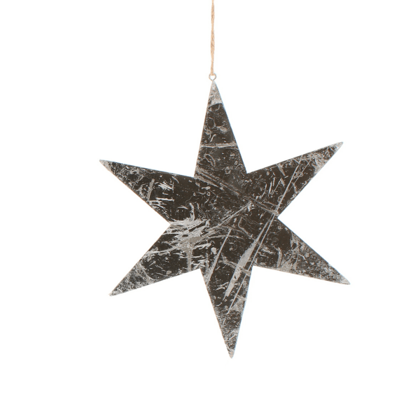 Angled Star Hanger, Small, Silver