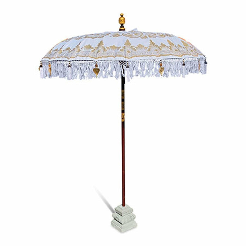 Bali Sun Parasol Cloud White and Gold