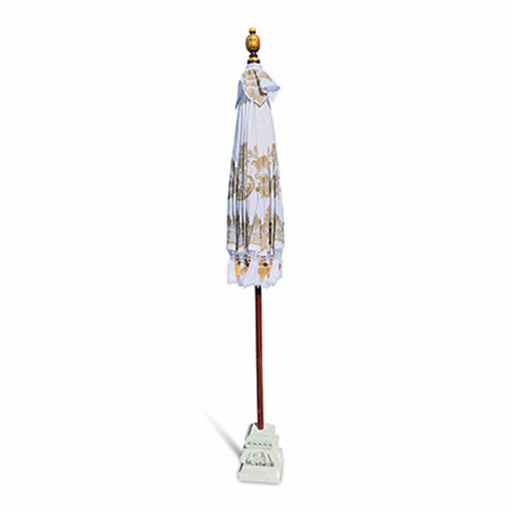 Bali Sun Parasol Cloud White and Gold