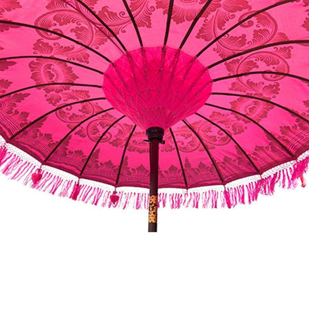 Bali Sun Parasol, Pink and Gold