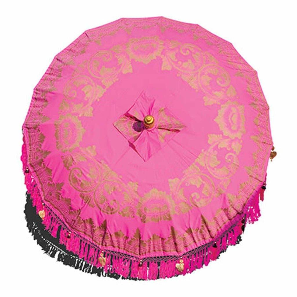 Bali Sun Parasol, Pink and Gold