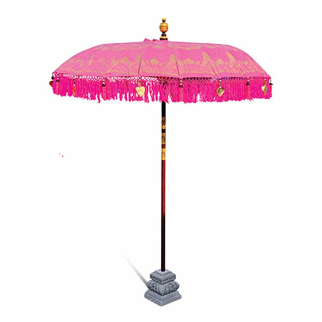 Bali Sun Parasol, Pink and Gold