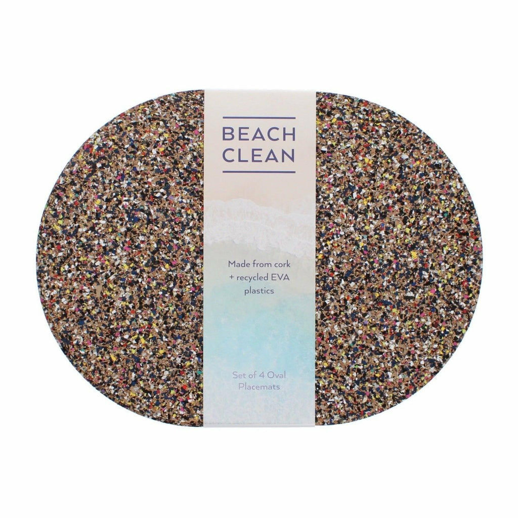 Beach Clean Large Eco Oval Placemats, Set of 4