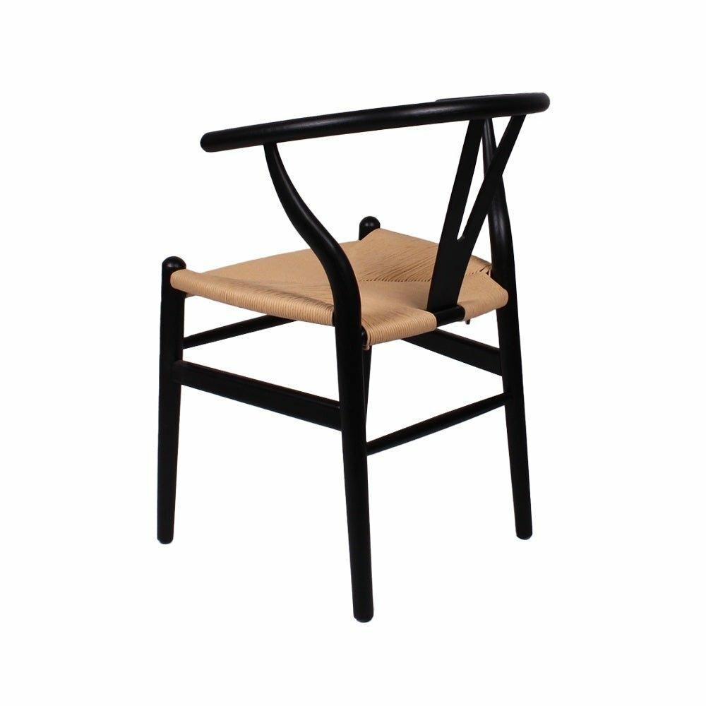 Black Elm Open Back Chair