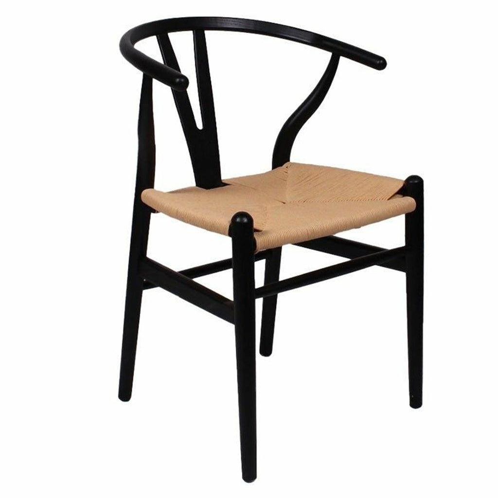 Black Elm Open Back Chair