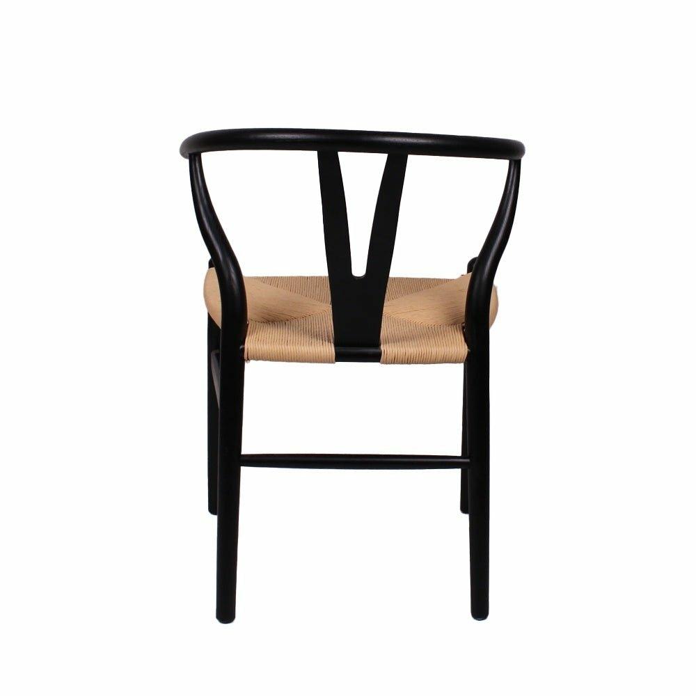 Black Elm Open Back Chair