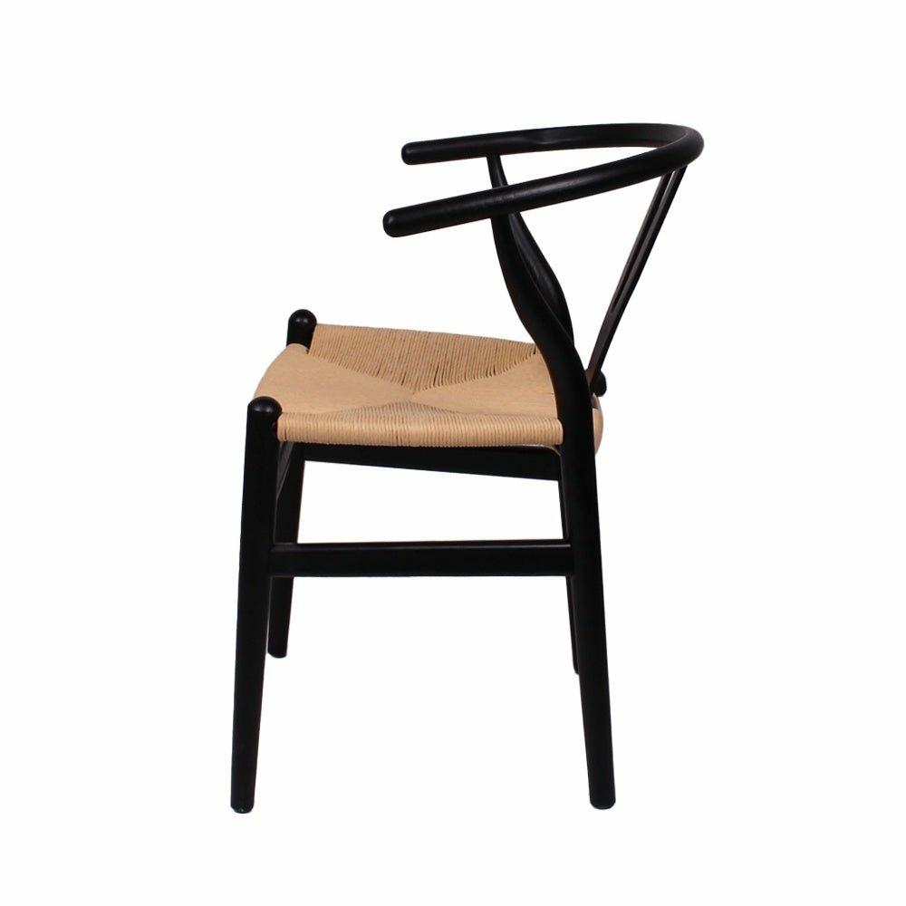 Black Elm Open Back Chair