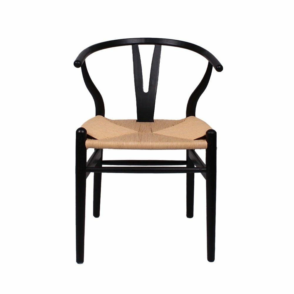 Black Elm Open Back Chair