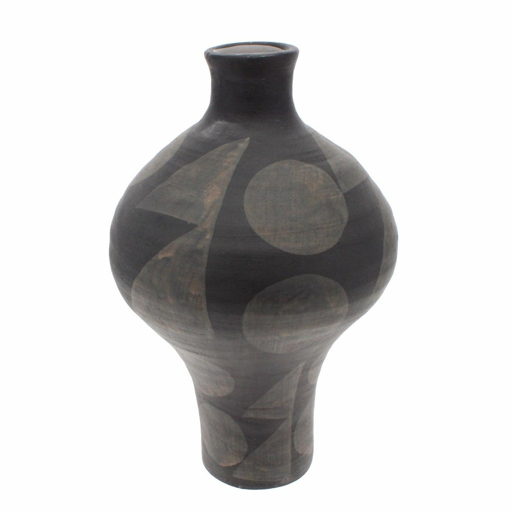 Black Terracotta Vase