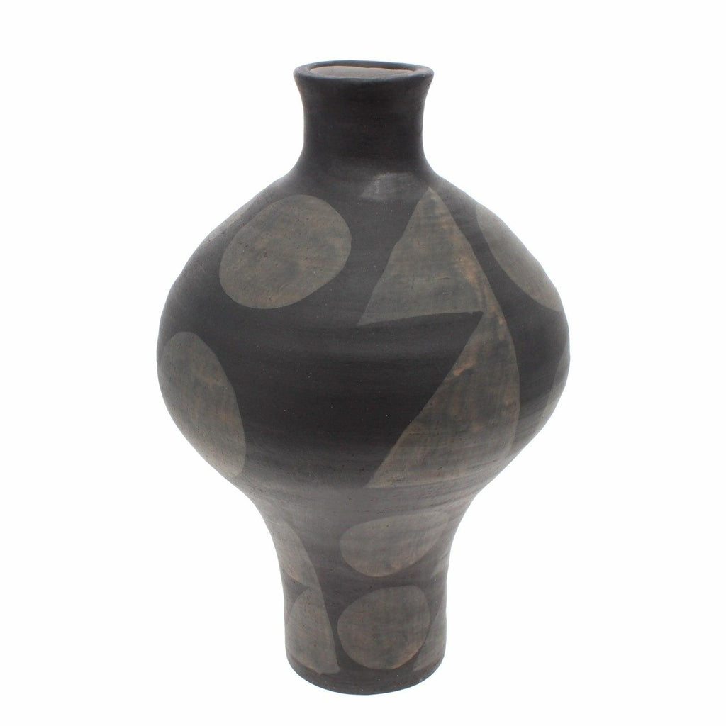 Black Terracotta Vase