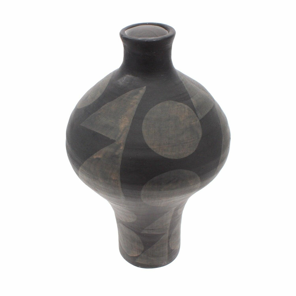 Black Terracotta Vase