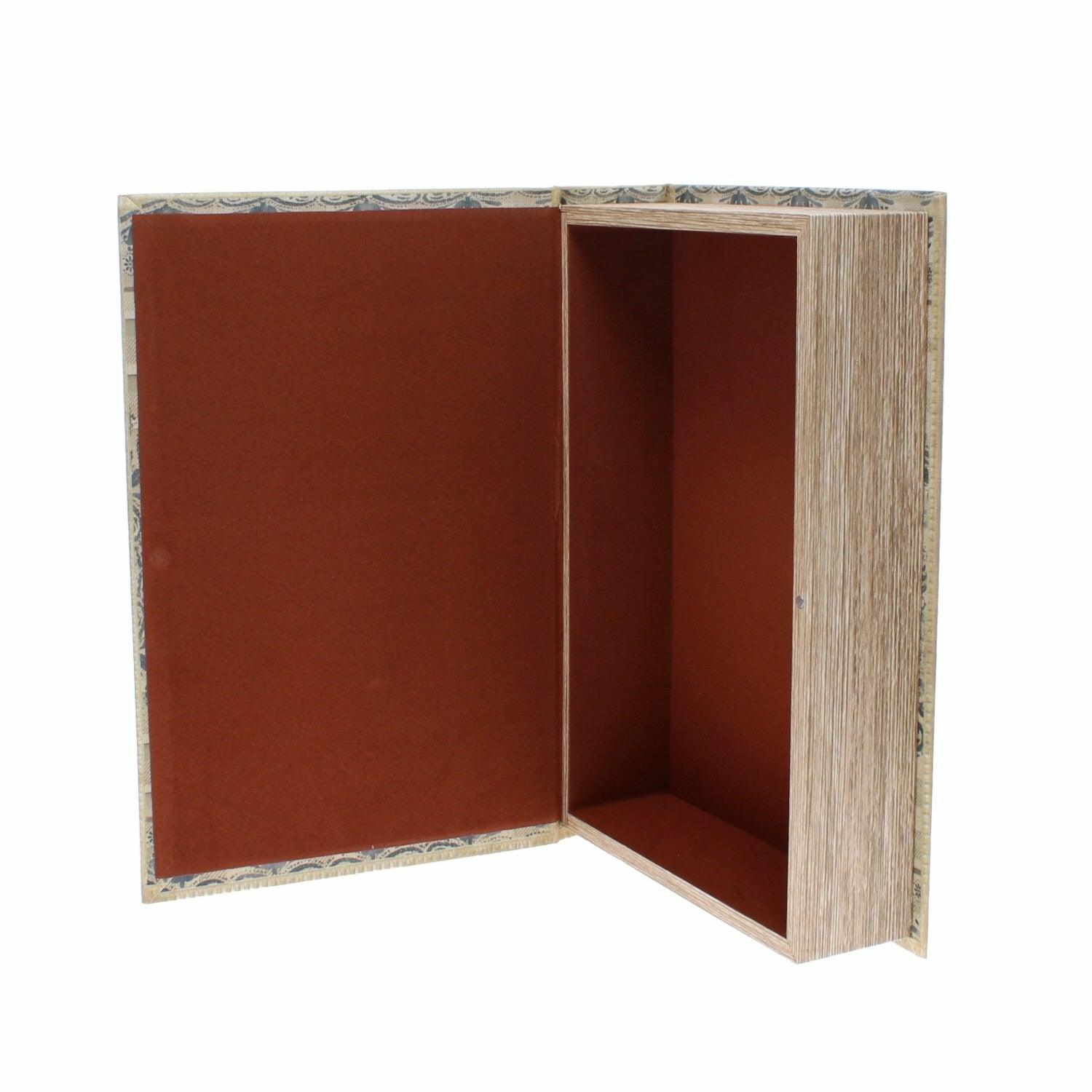 Blue and Grey Patterned Book Box