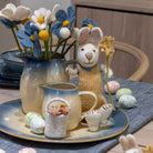 Blue Anemone Felt Flower Stem