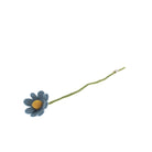 Blue Anemone Felt Flower Stem