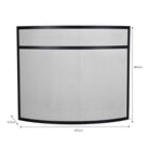 Bretforton Firescreen in Black, Large
