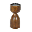 Bulbous Wooden Candlestick, Large