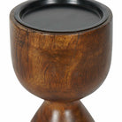 Bulbous Wooden Candlestick, Large
