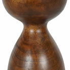 Bulbous Wooden Candlestick, Large