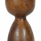 Bulbous Wooden Candlestick, Small