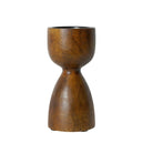 Bulbous Wooden Candlestick, Small