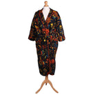 Burnt Orange Print Dressing Gown