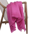 Cactus Pink Mohair Throw by Bronte