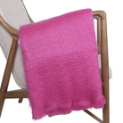 Cactus Pink Mohair Throw by Bronte