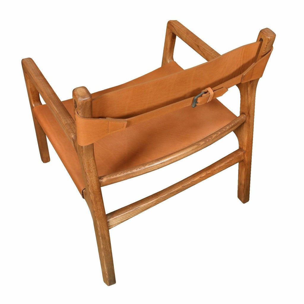 Calne Easy Chair, Saddle Tan Leather