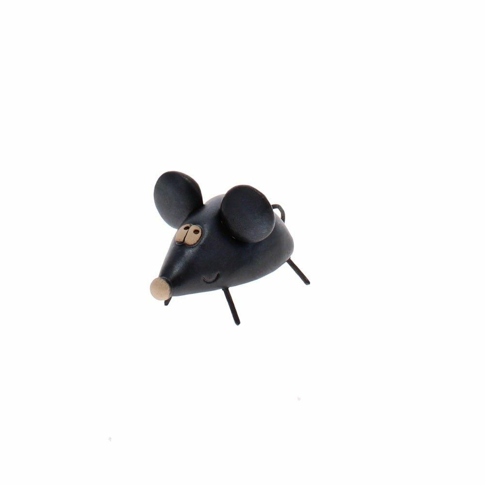 Ceramic Black Mouse