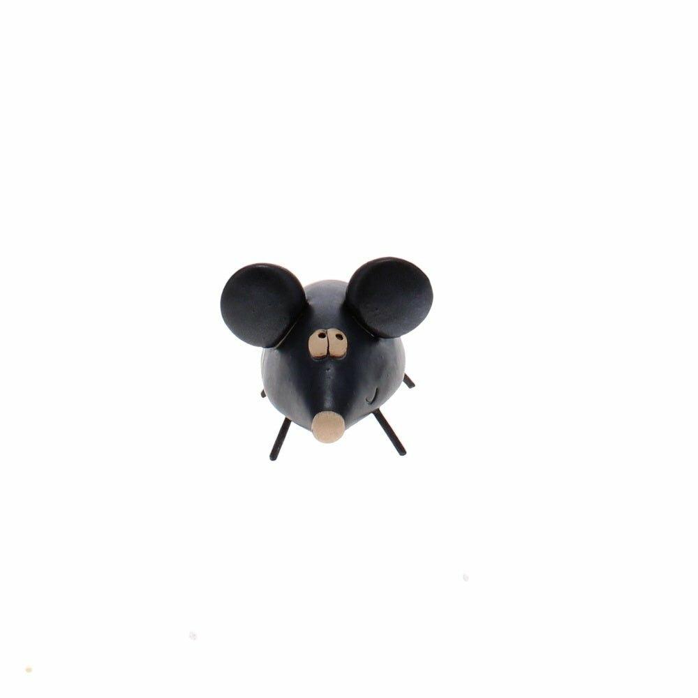 Ceramic Black Mouse