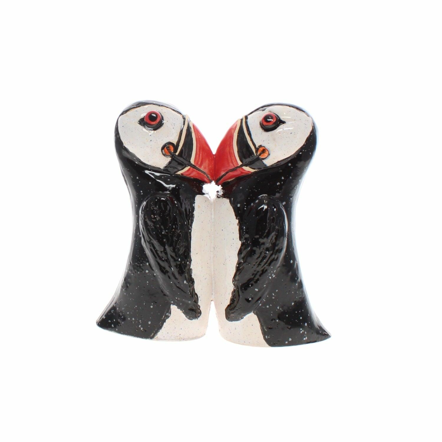 Ceramic Puffin, Kissing