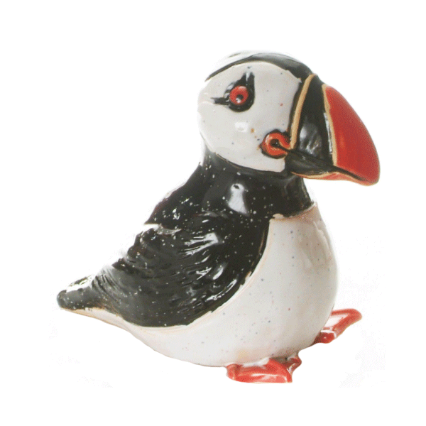 Ceramic Puffin, Sitting - Angela Reed -