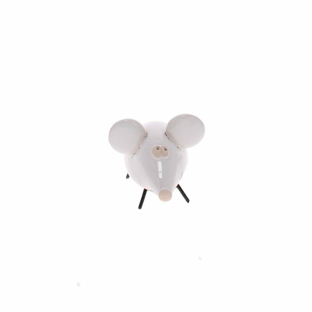 Ceramic White Mouse