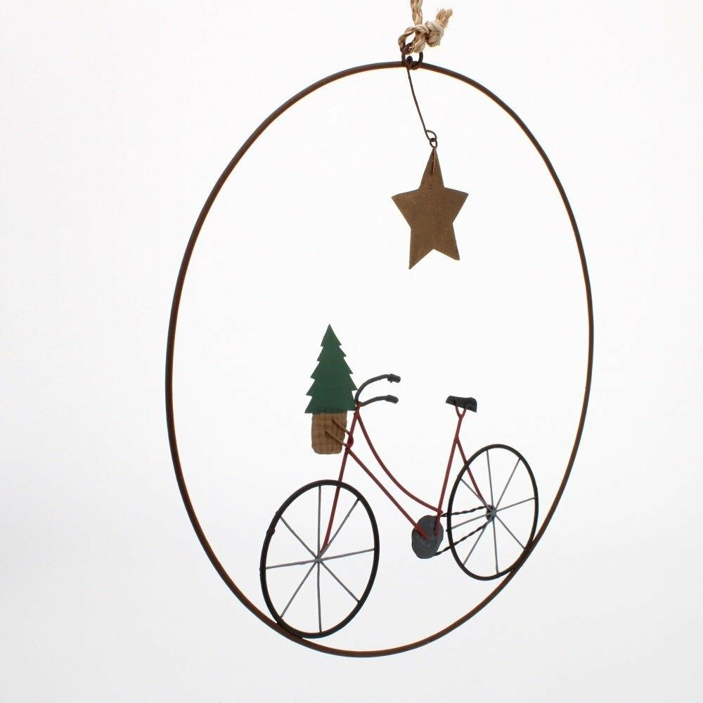 Christmas Bicycle Wreath