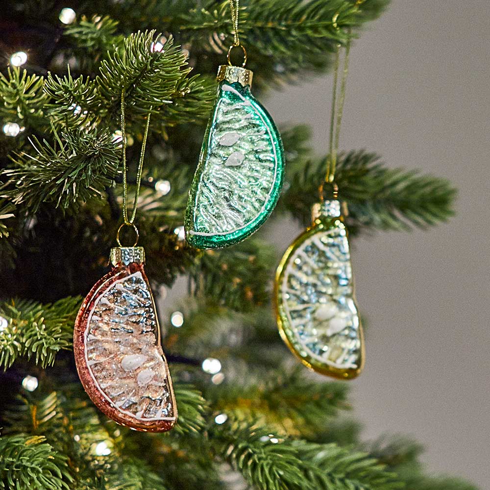 Citrus Wedge Shaped Bauble, Assorted