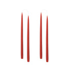 Colourful 35cm Taper Candles - 4 per gift boxa Rust